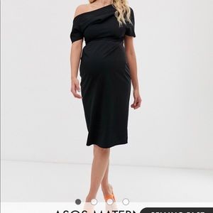 ASOS black maternity dress